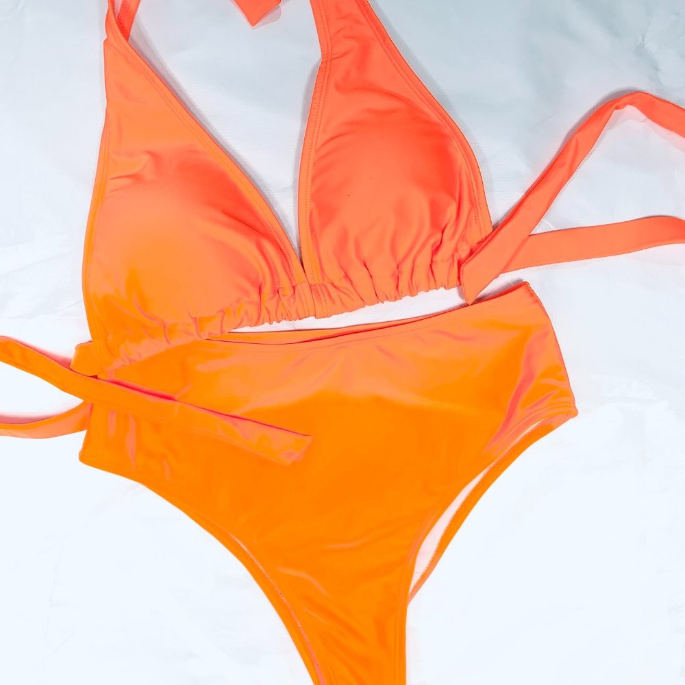 NWOT Super Cool Orange Bikini
